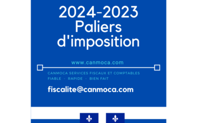 2024-2023 Quebec – Rangos de impuestos