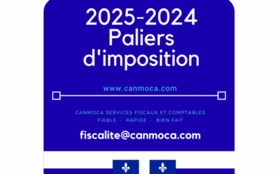 2025-2024 Quebec – Rangos de impuestos